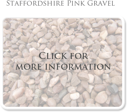 Staffordshire-Pink Decorative Gravel from H Evason & Co. is ideal for drives and gardens and can be delivered throughout Shropshire